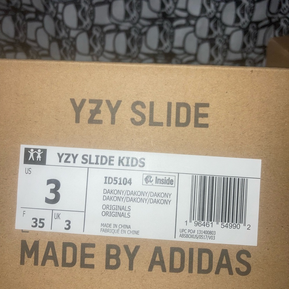 Yeezy Adidas slides black.